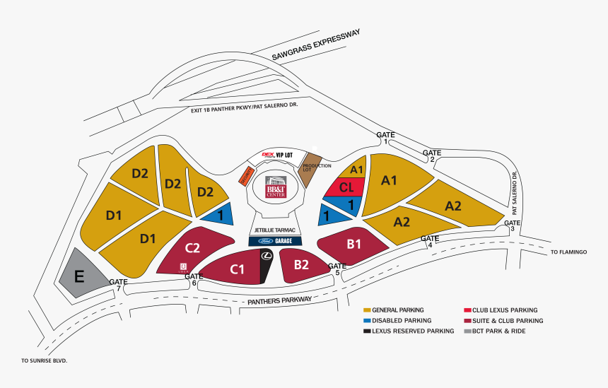 Bb&t Pavilion Parking Lots, HD Png Download, Free Download