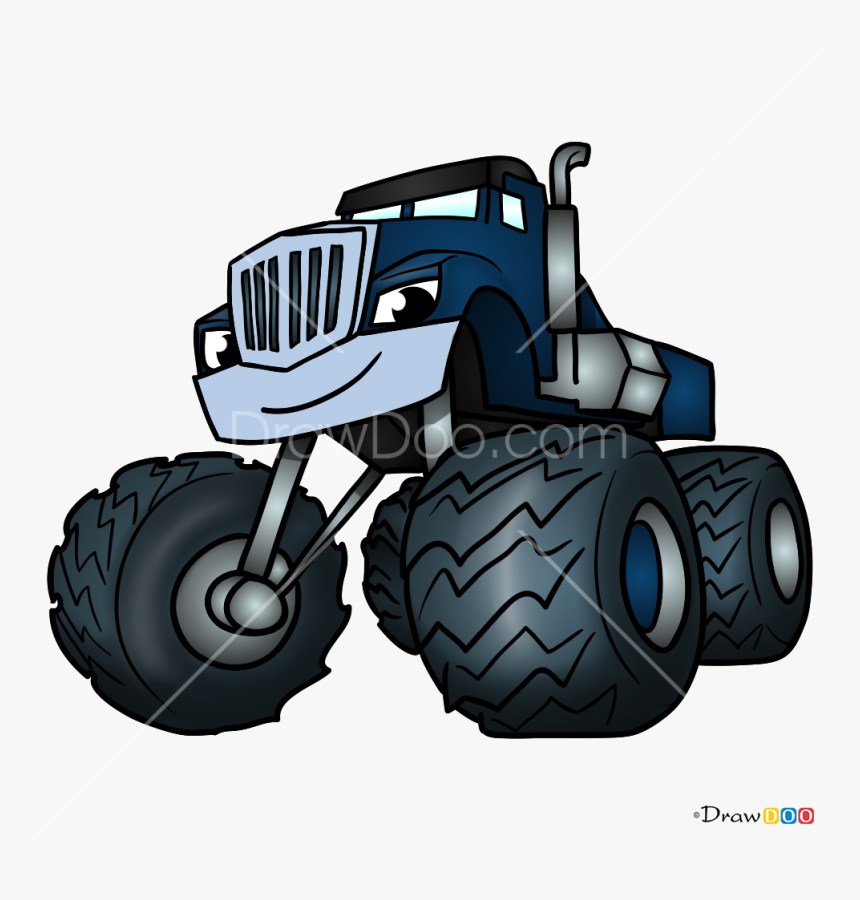 How To Draw Crusher Blaze And Monster Machines Png - Crusher Character Blaze And The Monster Machines, Transparent Png, Free Download