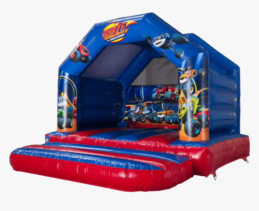 12 X 12 A Frame Bouncy Castle Blaze And The Monster - Inflatable, HD Png Download, Free Download