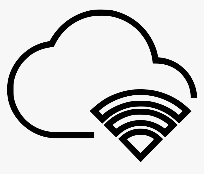 Drawing Online Svg - Network Wireless Cloud Icon, HD Png Download, Free Download