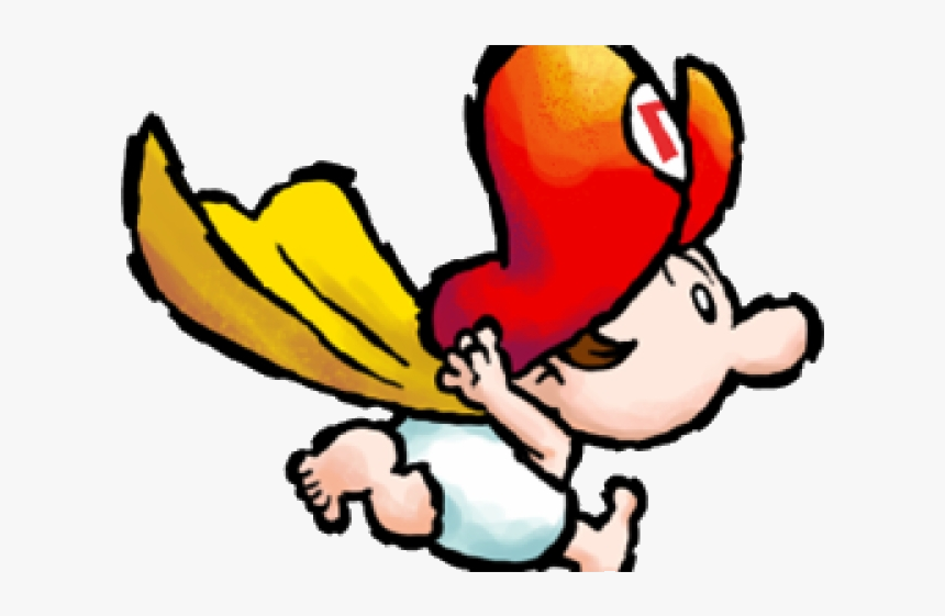 Mario Super Clipart Baby Free Transparent Png - Baby Mario With Cape, Png Download, Free Download