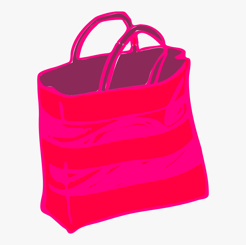 Shopping Bags Pink Shopping Bag Clipart, HD Png Download, Free Download