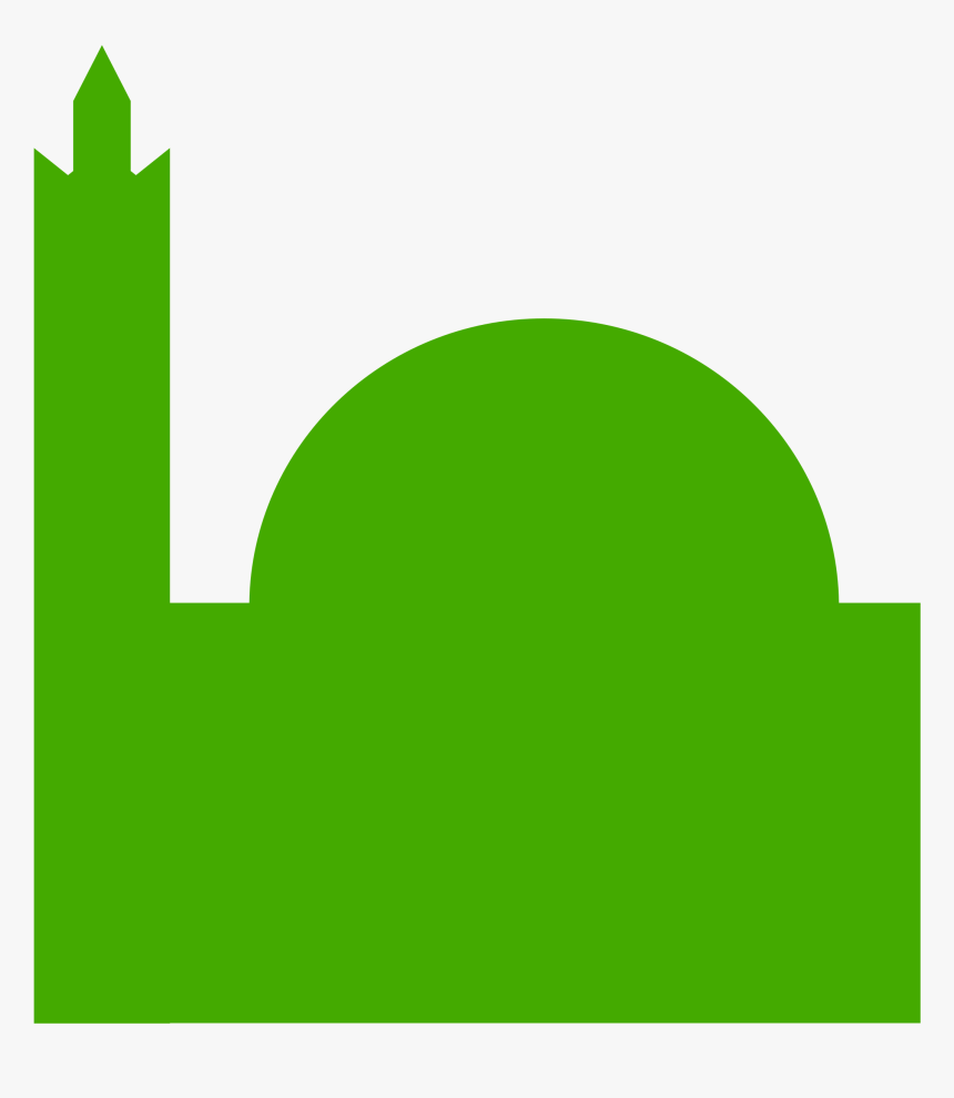 Simple Picto Mosque Clip Arts - Green Masjid Icon Png, Transparent Png, Free Download