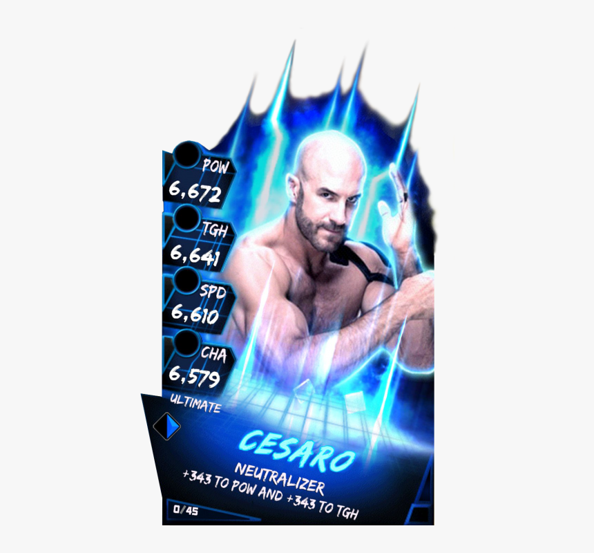 Supercard Cesaro S3 Ultimate Fusion - Ultimate Fusion Wwe Supercard, HD Png Download, Free Download