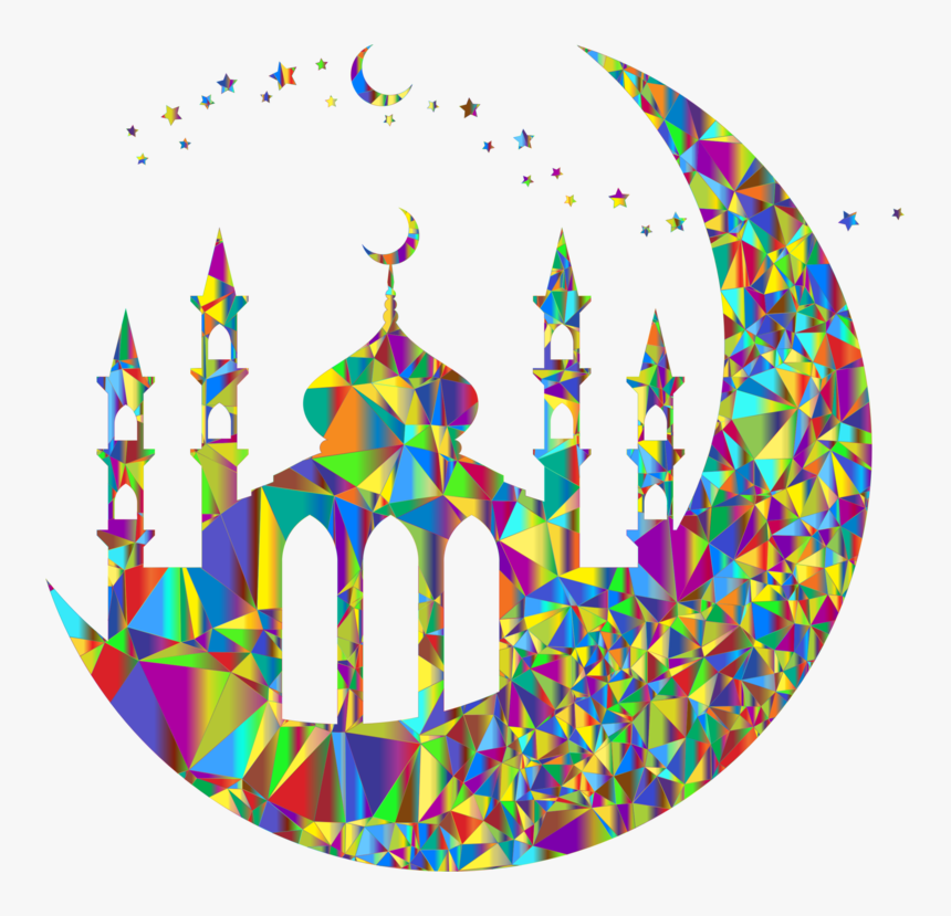 Circle,ramadan,mosque - Moon And Mosque Png, Transparent Png, Free Download