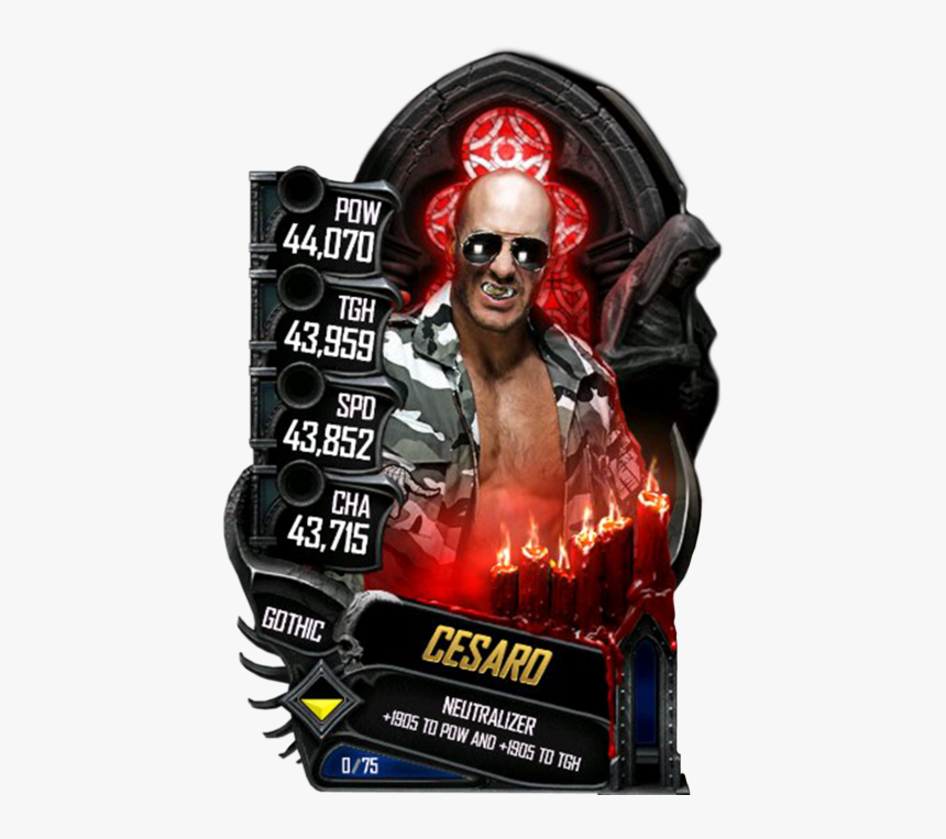 Cesaro S5 22 Gothic - Wwe Supercard Rey Mysterio, HD Png Download, Free Download