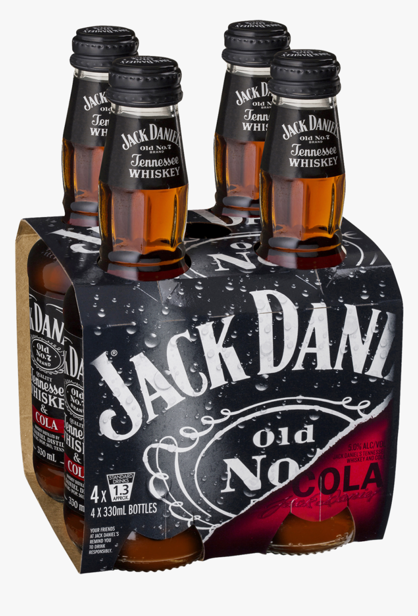 Jack Daniel"s Tennessee Whiskey & Cola Bottle 330ml - Jack Daniel's Logo Hd, HD Png Download, Free Download