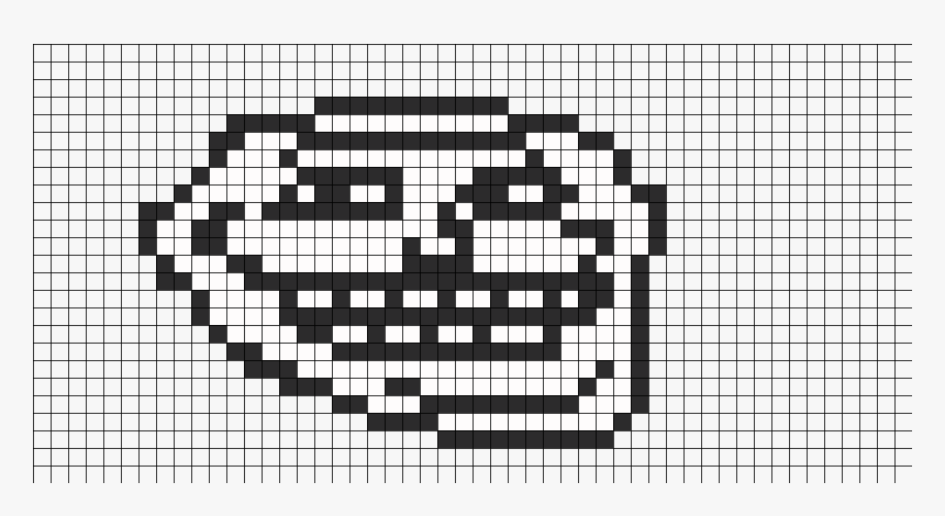 Transparent Angry Troll Face Png - Meme Perler Bead Patterns, Png Download, Free Download