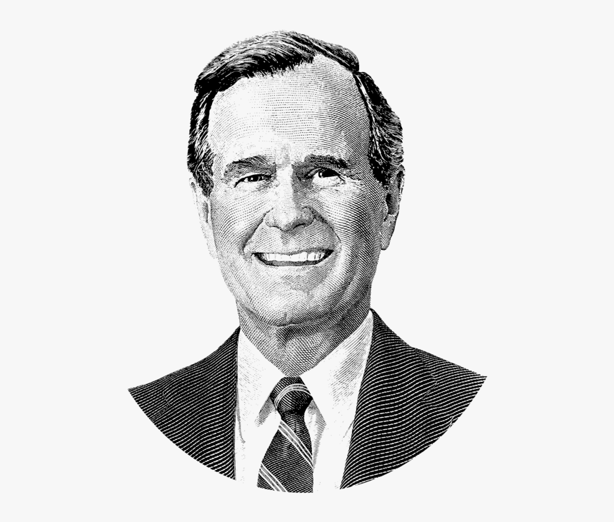 Drawing Of George Hw Bush, HD Png Download, Free Download