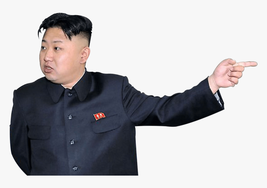 Kim Jong Un Pointing Right - Kim Jong Un On White Background, HD Png Download, Free Download