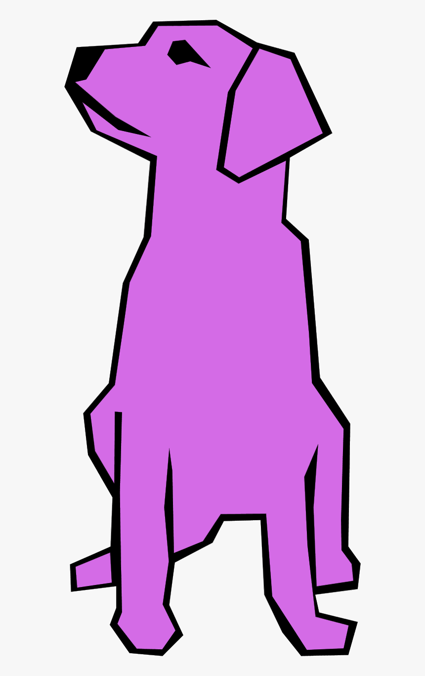 Transparent Purple Dog Clipart - Drawings Using Straight Lines, HD Png Download, Free Download