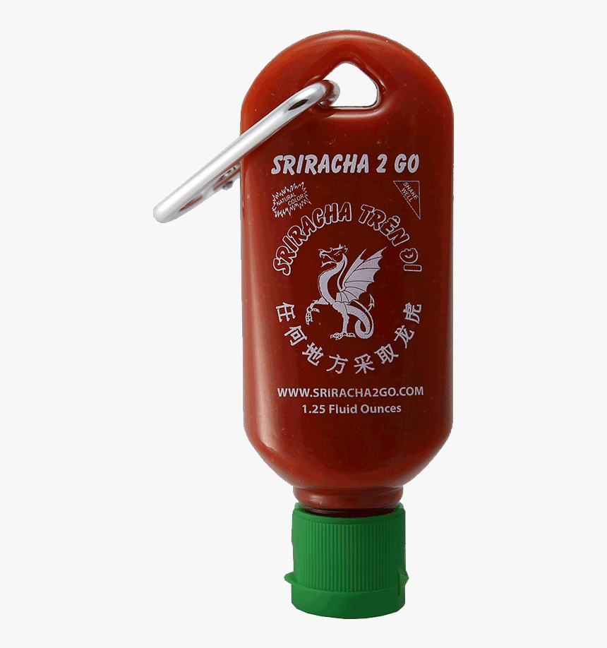 A Miniature Refillable Sriracha Bottle - Sriracha Keychain, HD Png Download, Free Download