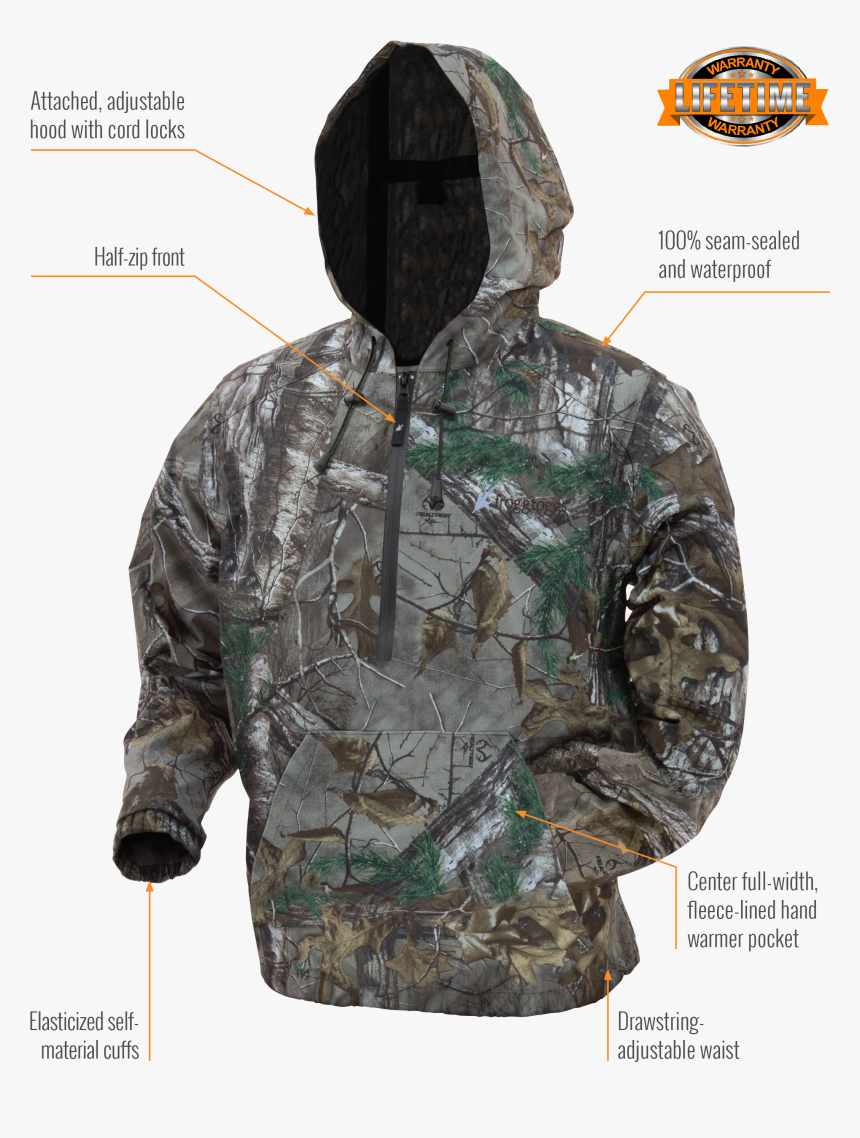 Transparent Straight Jacket Png - Adult Frogg Toggs Men's Dead Silence Brushed Camo Technical, Png Download, Free Download