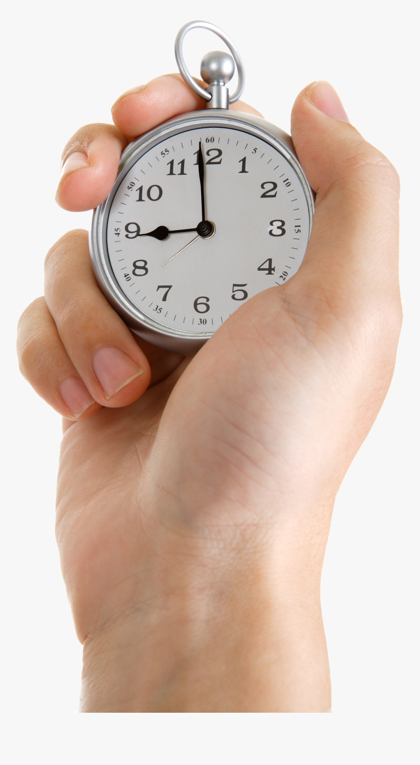 Stopwatch Transparent Wrist - Timer In Hand Png, Png Download, Free Download