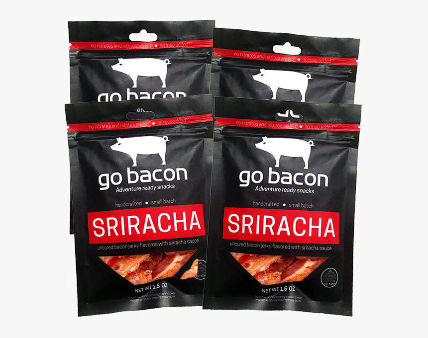 Sriracha Bacon Jerky Quad Pack - Cat, HD Png Download, Free Download