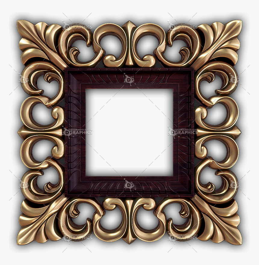 Cnc/mirrors And Frames/cnc Maf - Square Frame Silhouette, HD Png Download, Free Download
