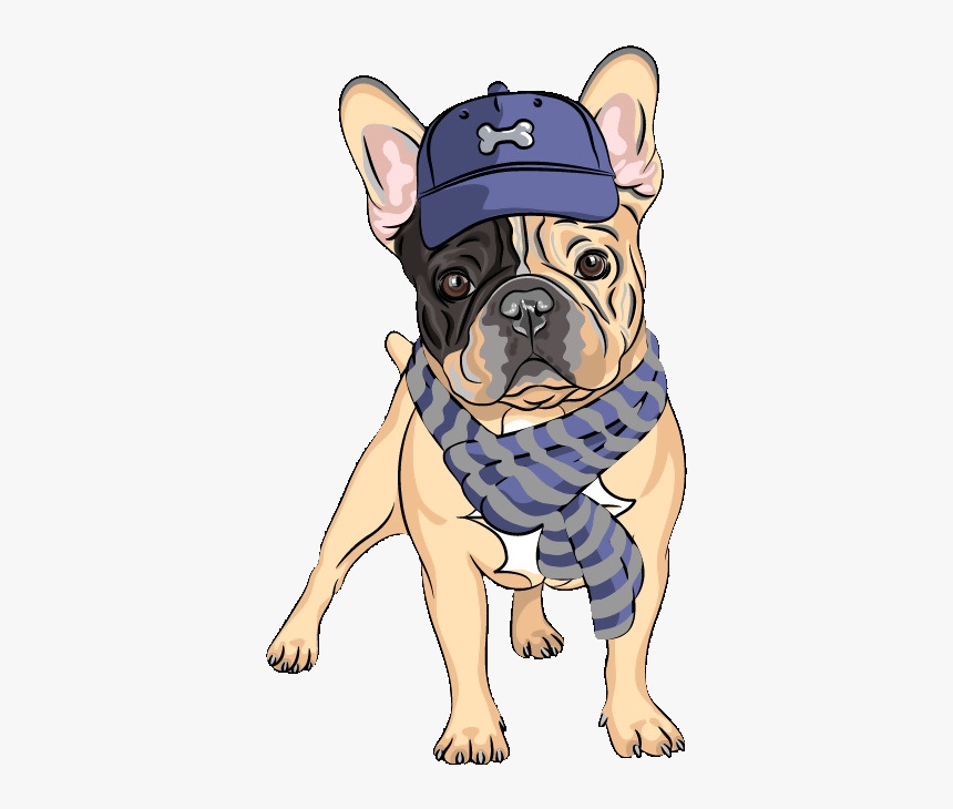 Drawing Of A French Bulldog, HD Png Download, Free Download