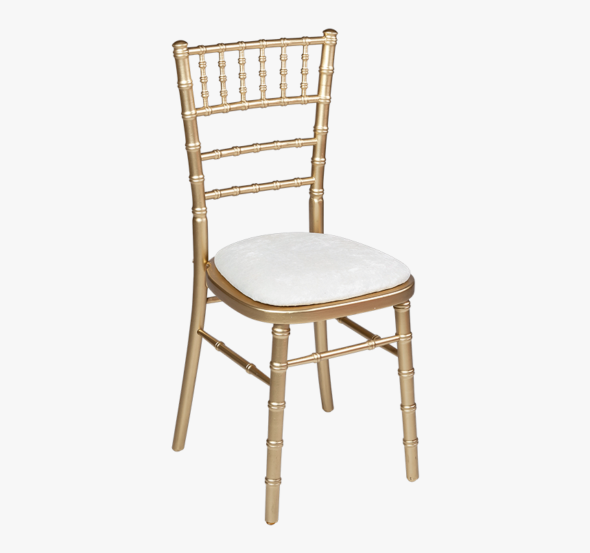 Gold Chiavari Chair With Ivory Cushion, HD Png Download, Free Download