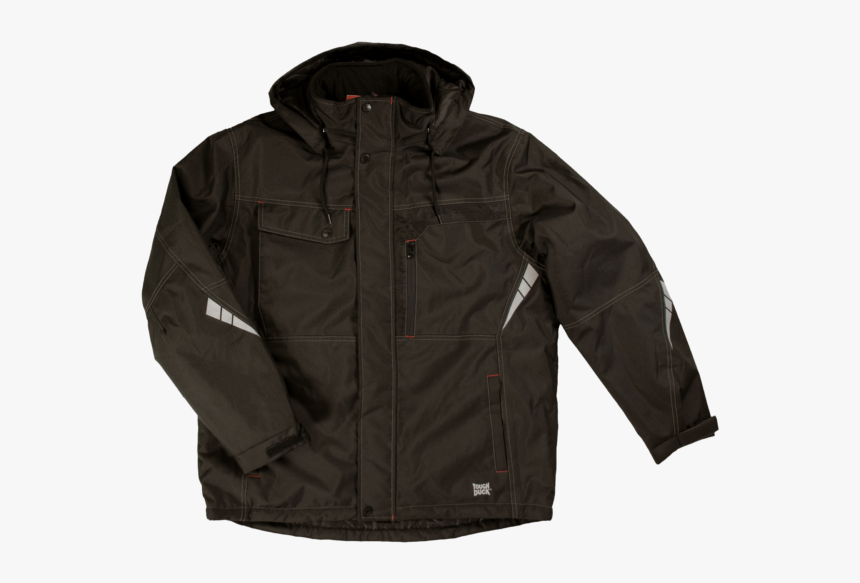 Tough Duck Mens Poly Oxford Jacket Black Front View - Zipper, HD Png Download, Free Download