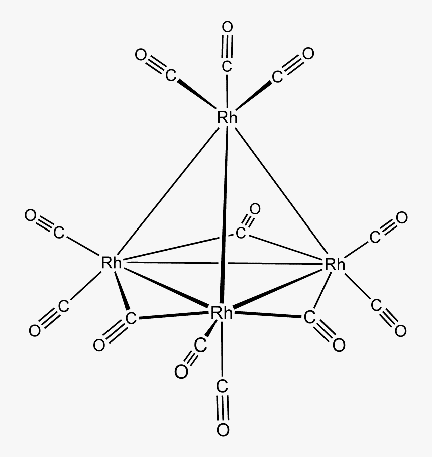 Rh4 12 - Structure Of Rh4 Co 12, HD Png Download, Free Download