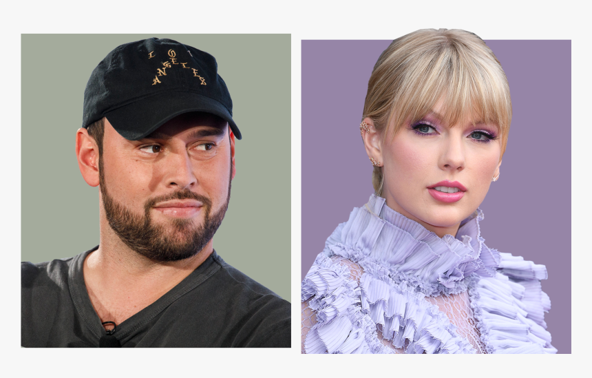 Photo Illustratio Of Scooter Braun Looking At Taylor - Taylor Swift Scooter Braun, HD Png Download, Free Download