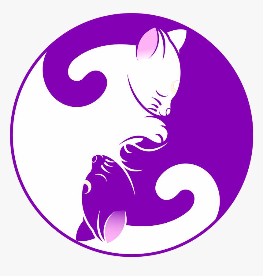 Yin Yang Symbol Cat, HD Png Download, Free Download