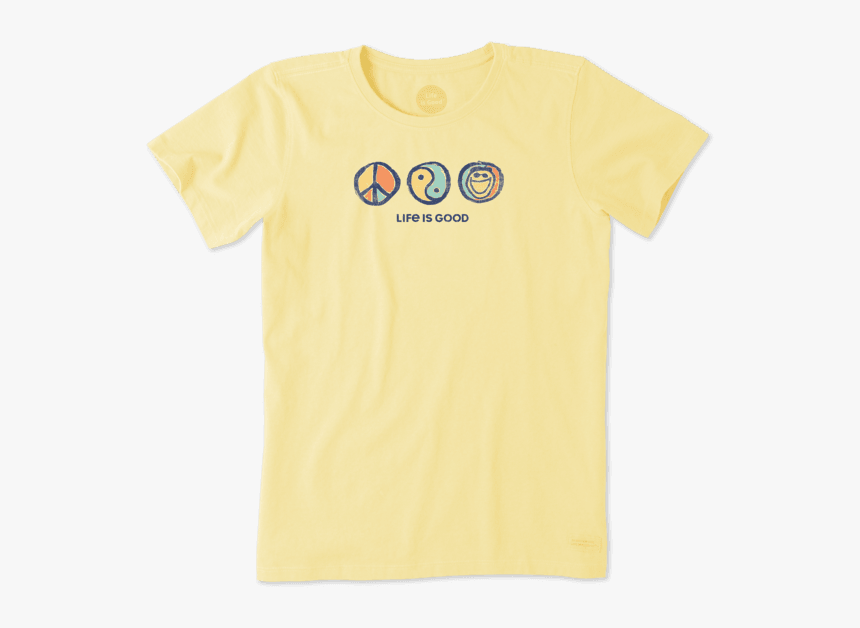 Women"s Peace Yin Yang Jake Crusher Tee - Active Shirt, HD Png Download, Free Download