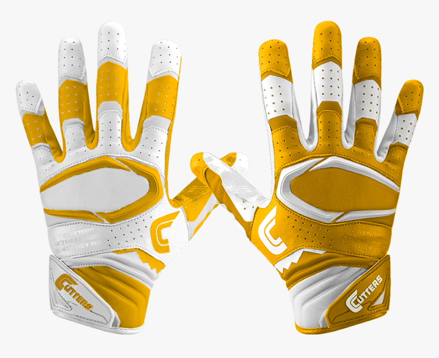 S451 Rev Pro - Rev 2.0 Cutters Football Gloves White, HD Png Download, Free Download
