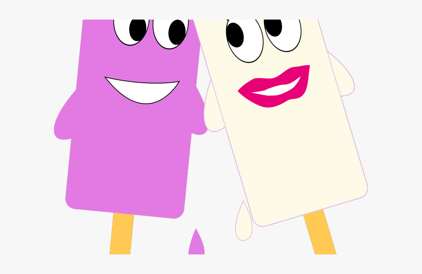 Transparent Ice Cream Clipart Border - Boy And Girl Cartoon In Love, HD Png Download, Free Download