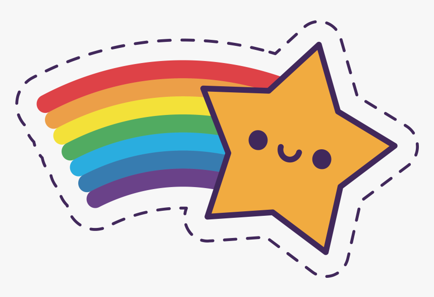 Cartoon Rainbow Images - Sticker, HD Png Download, Free Download