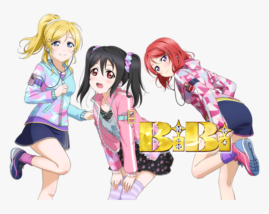 Bibi, Muse, And Love Live Image - Cartoon, HD Png Download, Free Download
