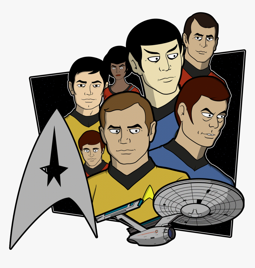 Star Trek Cartoon Drawings, HD Png Download, Free Download