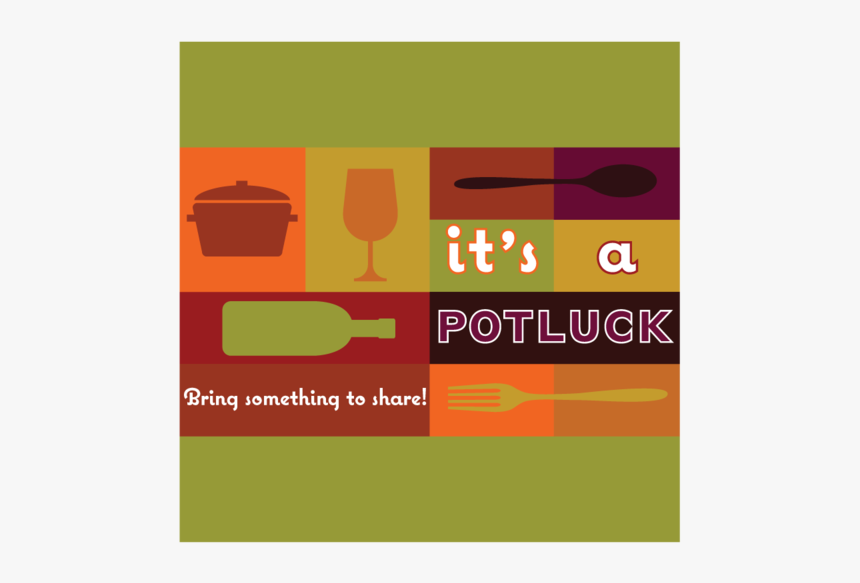 Evite-potluck - Thanksgiving Potluck Invitation Clip Art, HD Png Download, Free Download