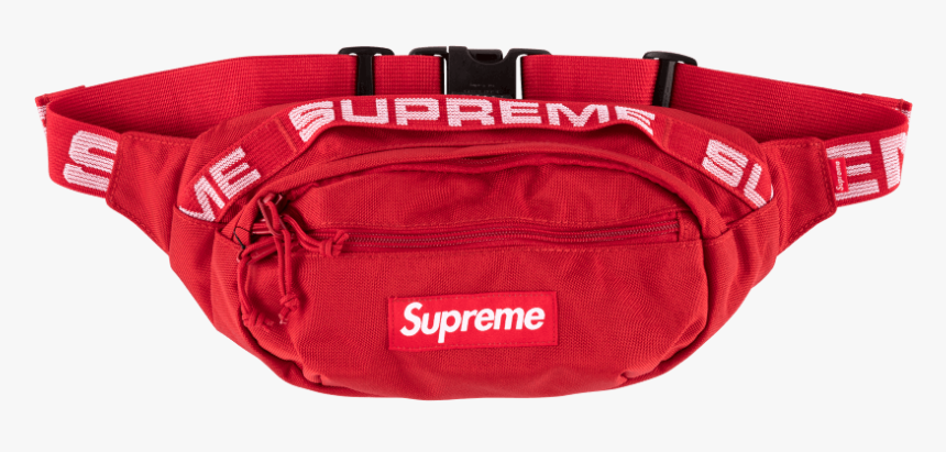 leather supreme waist bag