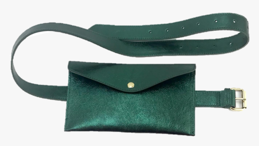 Marsupio Leather Fanny Pack Green Jijou Capri - Leather, HD Png Download, Free Download