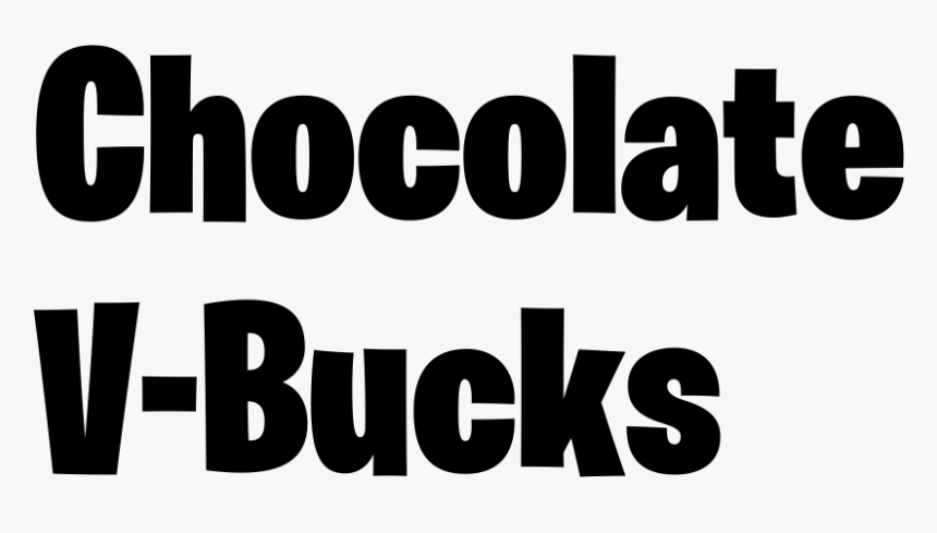 Chocolate V Bucks Fortnite Logo Generated Chocolate, HD Png Download, Free Download