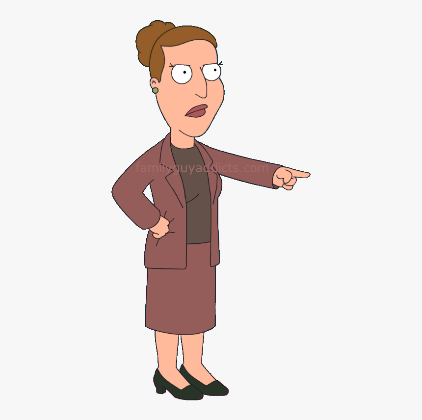 Angela Pointing - Family Guy Peter's Boss, HD Png Download, Free Download