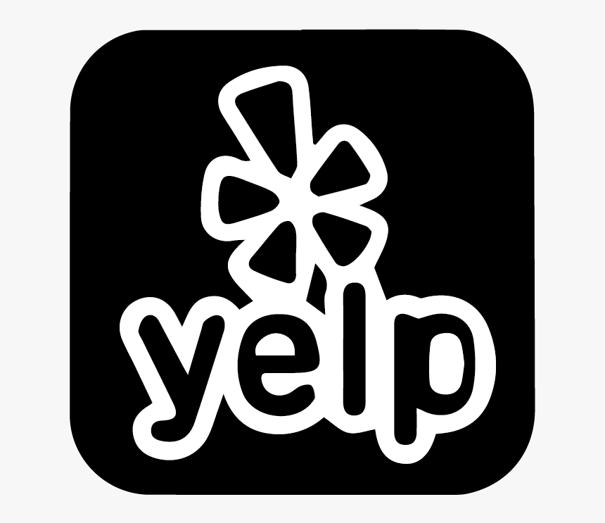 Yelp Logo Black - White Yelp Logo Png, Transparent Png, Free Download