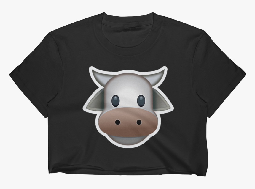 Emoji Crop Top T Shirt - Livestock, HD Png Download, Free Download