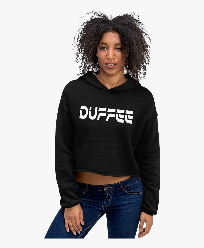 Image Of Duffee Crop Top Hoodie - Hoodie, HD Png Download, Free Download