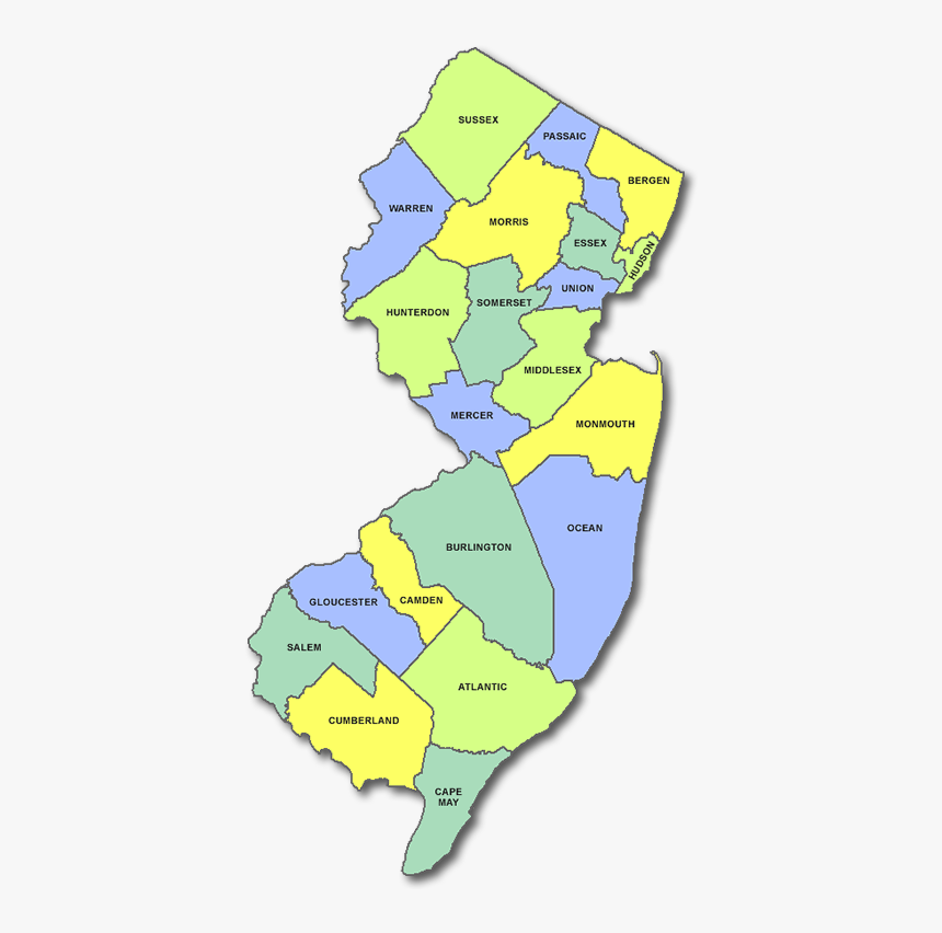 Map Of New Jersey, HD Png Download, Free Download