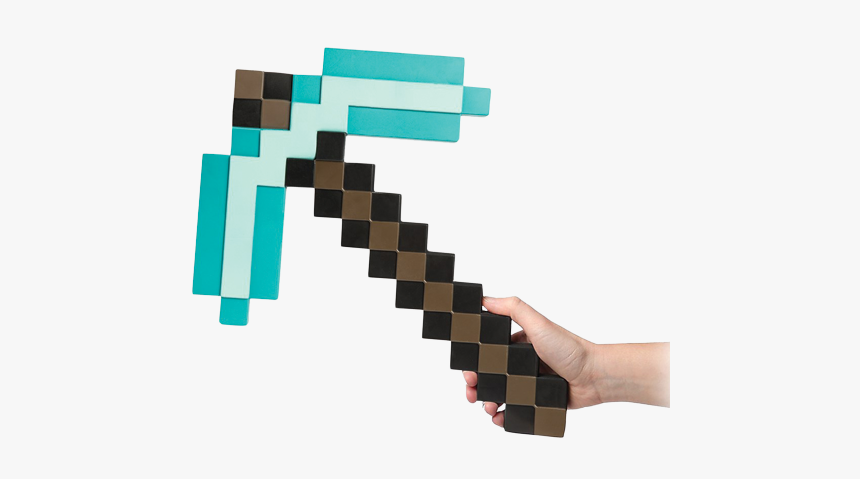 Minecraft Diamond Pickaxe Png, Transparent Png, Free Download