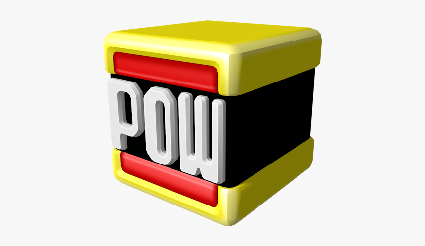 Mario Blocks Png - Super Mario 3d World Pow Block, Transparent Png, Free Download