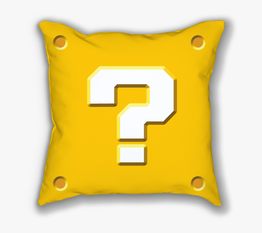 Mario Question Block - Pillow, HD Png Download, Free Download