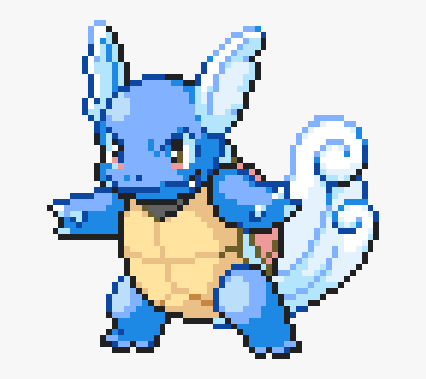 Wartortle Pixel Png, Transparent Png, Free Download