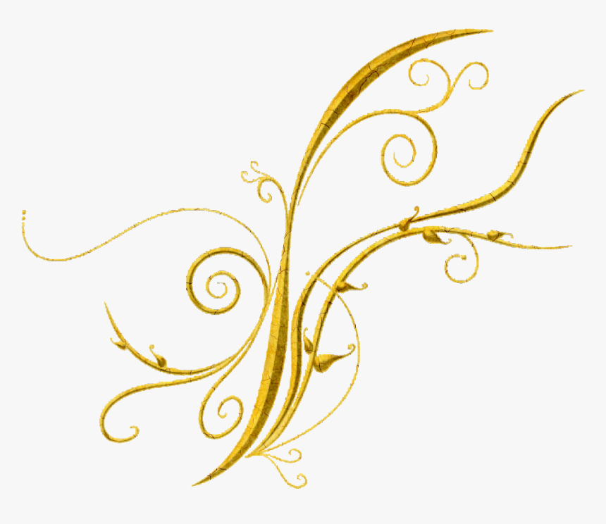 #gold #golden #divider #birthday #valentine #bow @anouschka27 - Gold Border Flower Png, Transparent Png, Free Download