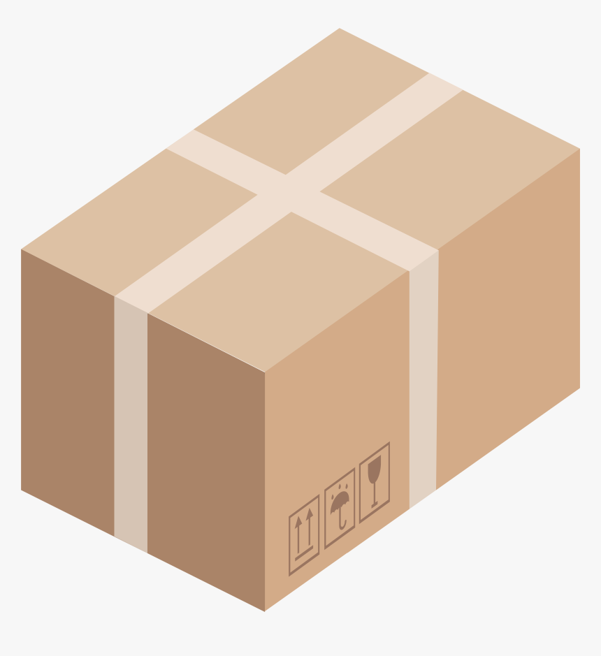 Cardboard Box Png Clip Art, Transparent Png, Free Download