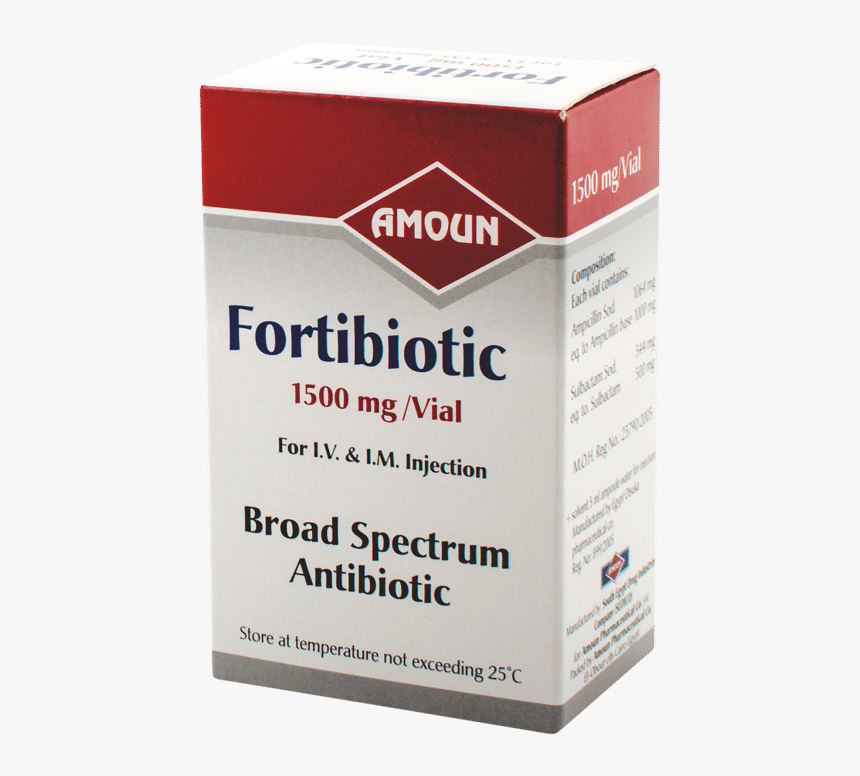 Fortibiotic Vial - فورتى بيوتك 1500, HD Png Download, Free Download