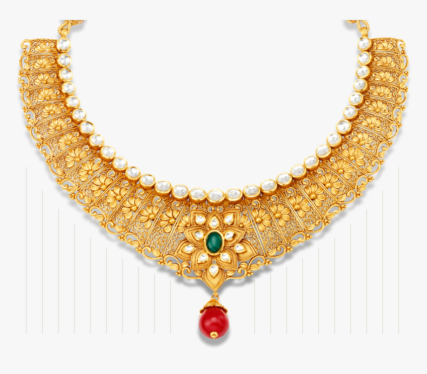 Transparent Earings Png - Golden Necklace With Price, Png Download, Free Download