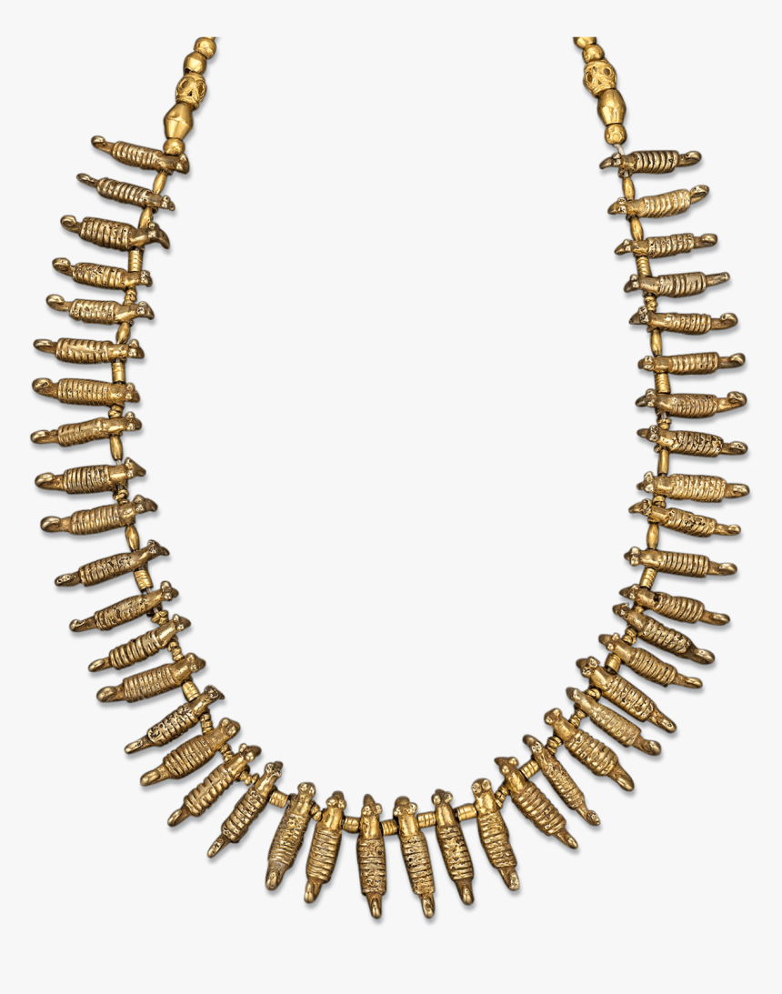 Pre-columbian Sinu Gold And Bead Necklace - Bone Necklace Png, Transparent Png, Free Download